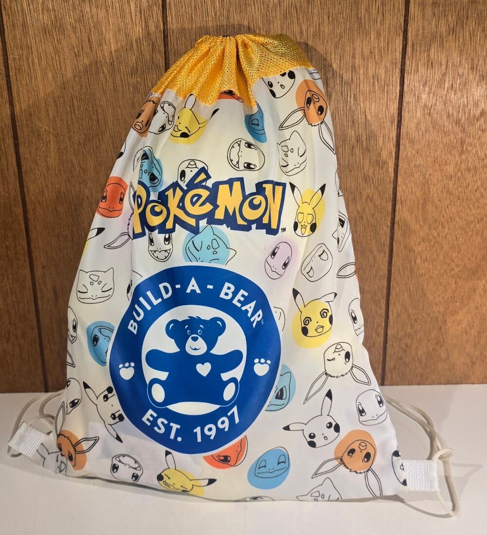 Build A Bear Pokemon Pikachu Plush 15" Yellow BAB25 Stuffed Animal Tag Bag